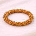 Pulsera Tejida Kumihimo Café Claro