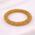 Pulsera Tejida Kumihimo Miel 1