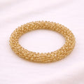 Pulsera Tejida Kumihimo Miel 2