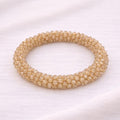 Pulsera Tejida Kumihimo Miel 5