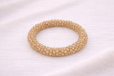 Pulsera Tejida Kumihimo Miel 5