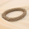Pulsera Tejida Kumihimo Café 2