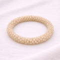 Pulsera Tejida Kumihimo Beige