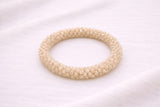 Pulsera Tejida Kumihimo Beige
