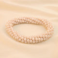 Pulsera Tejida Kumihimo Beige 3