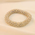 Pulsera Tejida Kumihimo Beige 4