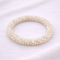 Pulsera Tejida Kumihimo Beige 5