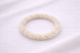 Pulsera Tejida Kumihimo Beige 5