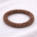 Pulsera Tejida Kumihimo Café 5