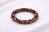 Pulsera Tejida Kumihimo Café 5