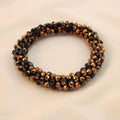 Pulsera Tejida Kumihimo Café 6