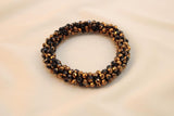 Pulsera Tejida Kumihimo Café 6
