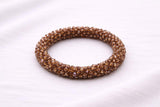 Pulsera Tejida Kumihimo Café 7