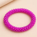 Pulsera Tejida Kumihimo Fucsia 2