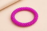 Pulsera Tejida Kumihimo Fucsia 2