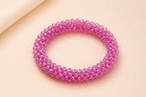 Pulsera Tejida Kumihimo Fucsia 3