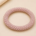 Pulsera Tejida Kumihimo Rosa 1