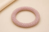 Pulsera Tejida Kumihimo Rosa 1