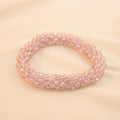 Pulsera Tejida Kumihimo Rosa 2