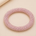 Pulsera Tejida Kumihimo Rosa 3