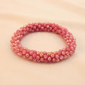 Pulsera Tejida Kumihimo Rosa 5