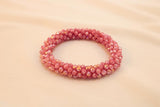 Pulsera Tejida Kumihimo Rosa 5
