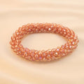 Pulsera Tejida Kumihimo Coral 4
