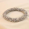 Pulsera Tejida Kumihimo Gris 1