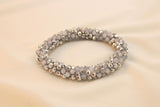 Pulsera Tejida Kumihimo Gris 1