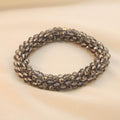 Pulsera Tejida Kumihimo Gris 2