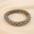 Pulsera Tejida Kumihimo Gris 3