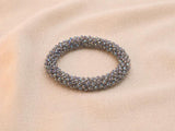 Pulsera Tejida Kumihimo Gris 4