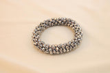 Pulsera Tejida Kumihimo Gris 7