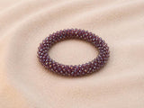 Pulsera Tejida Kumihimo Morado 3