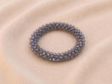 Pulsera Tejida Kumihimo Morado 5