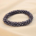 Pulsera Tejida Kumihimo Morado 7