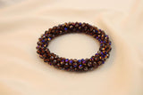 Pulsera Tejida Kumihimo Morado 8