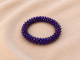 Pulsera Tejida Kumihimo Morado 9