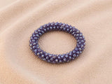 Pulsera Tejida Kumihimo Morado 10