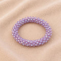 Pulsera Tejida Kumihimo Morado 11