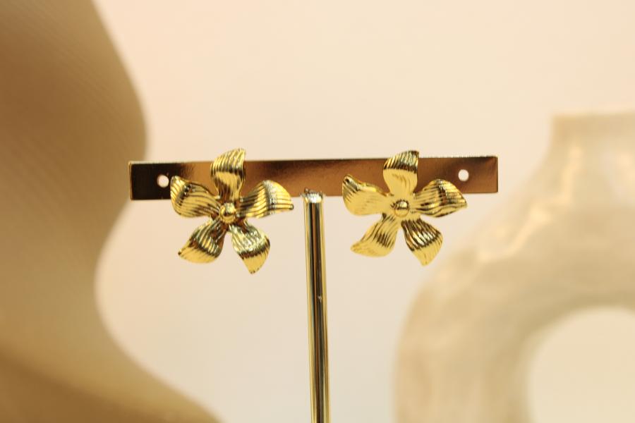 Arete De Acero Flor