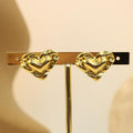 Arete De Acero Corazón Pequeño