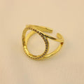 Anillo Circular Brillante