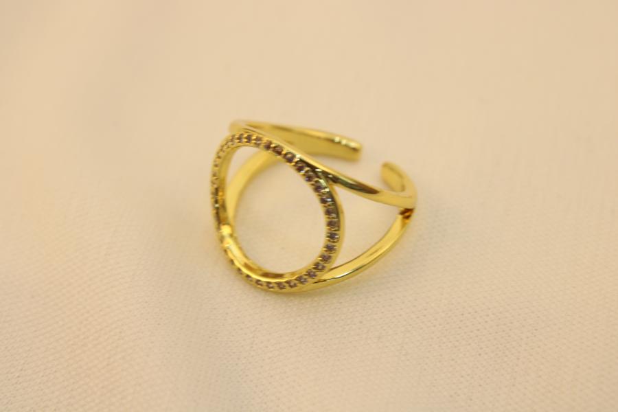 Anillo Circular Brillante
