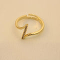 Anillo Cruzado Brillante