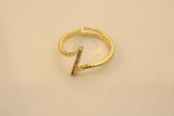 Anillo Cruzado Brillante