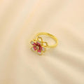 Anillo Antiestrés Flor Rosa