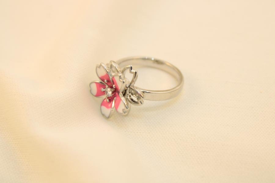 Anillo Antiestrés Flor Rosa