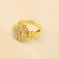 Anillo Antiestrés Flor Y Mariposa