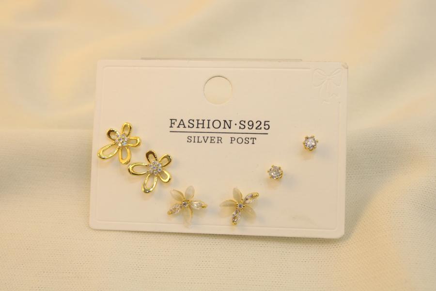 Set 3 Pares De Flor